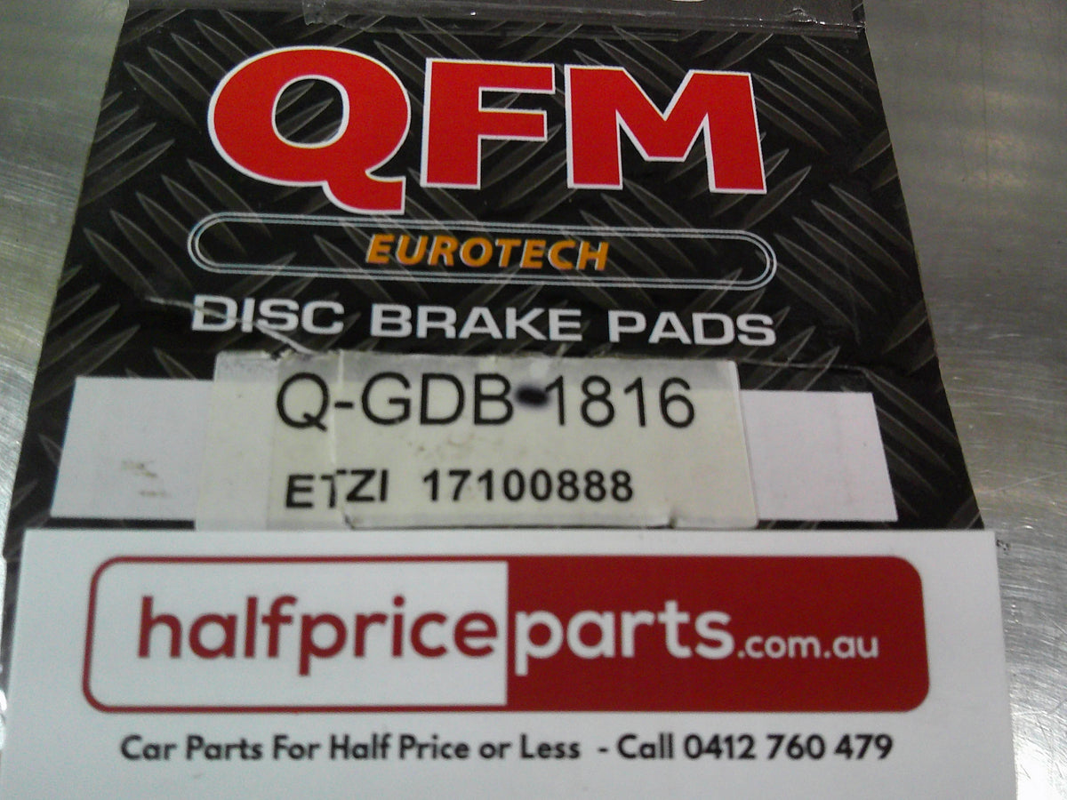 QFM Eurotech Rear Disc Brake Pad Set Suits Kia Sorento 4WD New Part