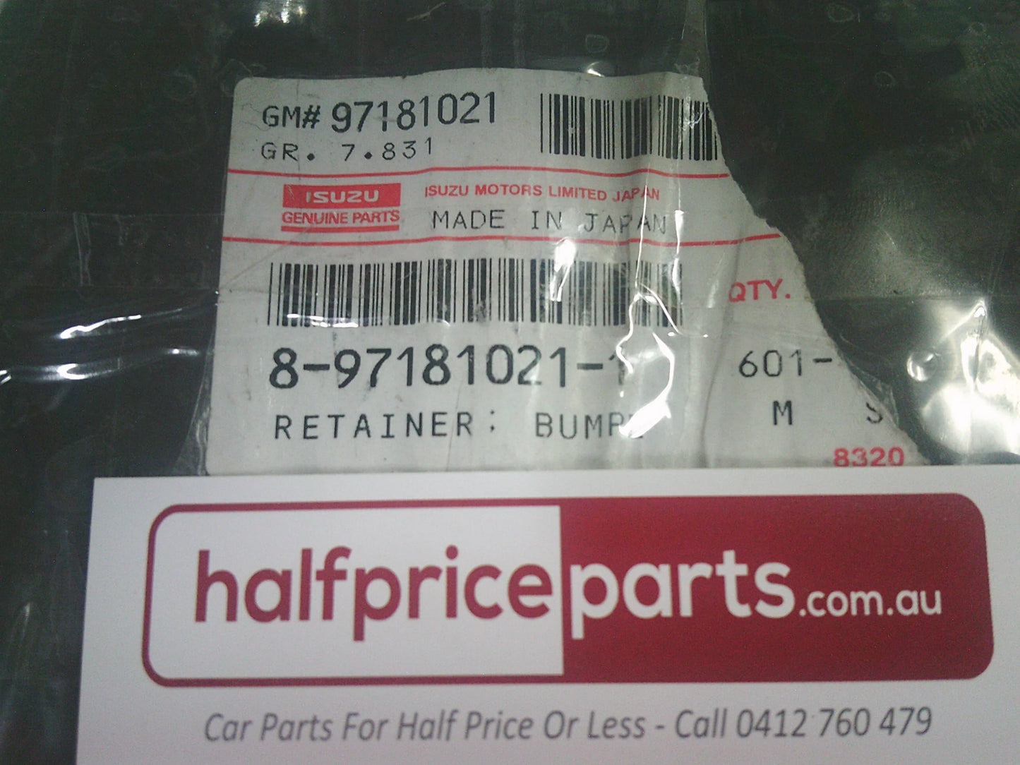 Holden TF Rodeo Genuine Front Bumper Upper Apron Plastic Bar Retainer New Part