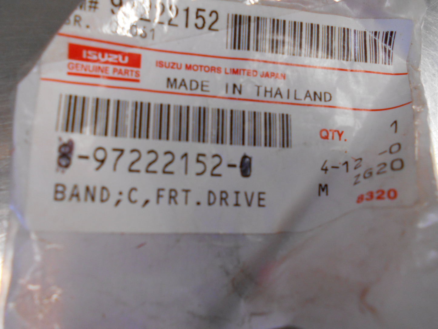 Isuzu Genuine Drive Axle Boot Clamp New