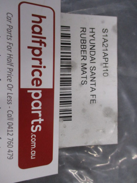 Hyundai Santa Fe Genuine 3 Piece Rubber Floor Mat Set New Part