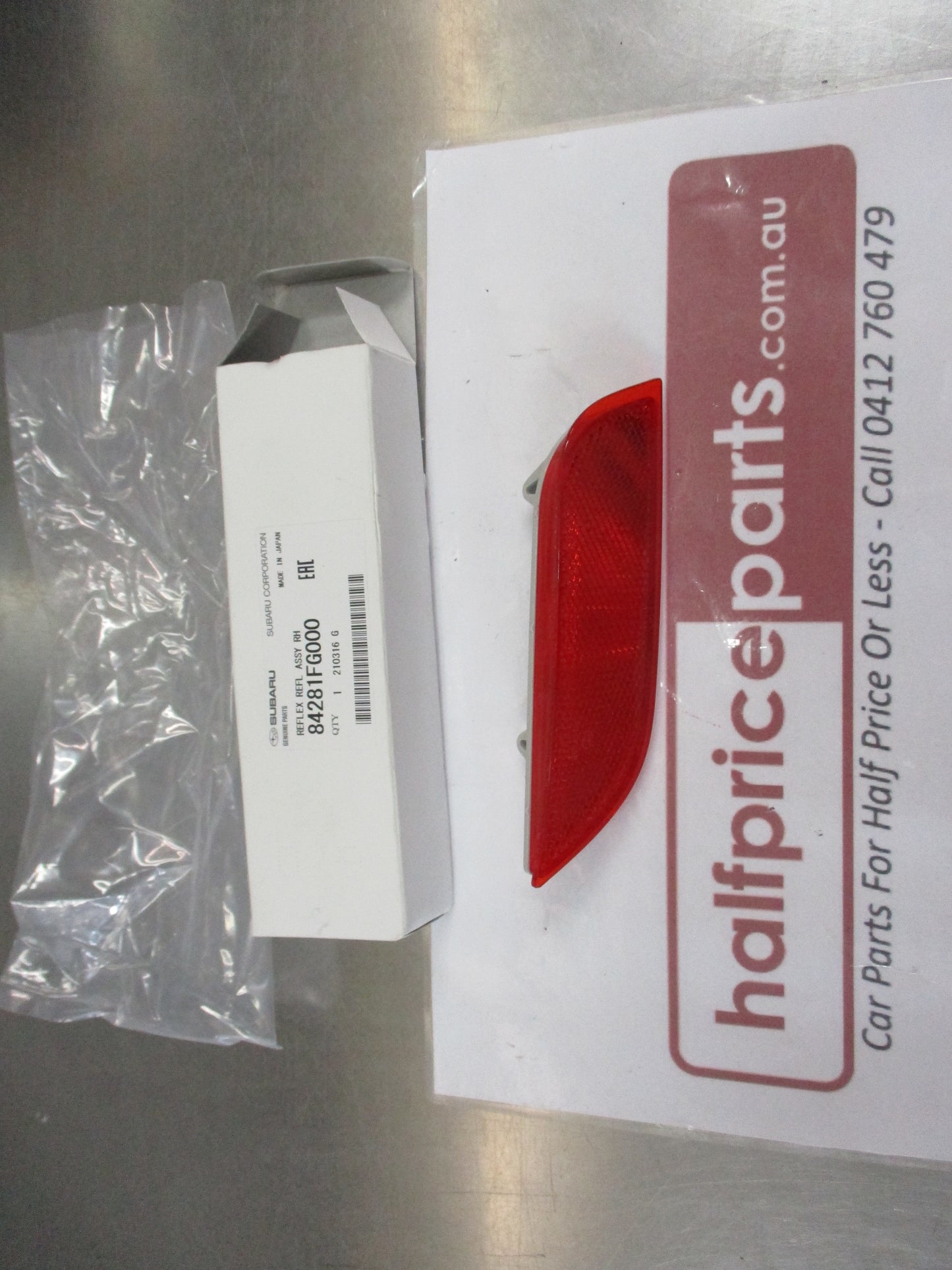 Subaru WRX-STI Impreza-Outback-Crosstrek Genuine Right Hand Rear Reflector New Part