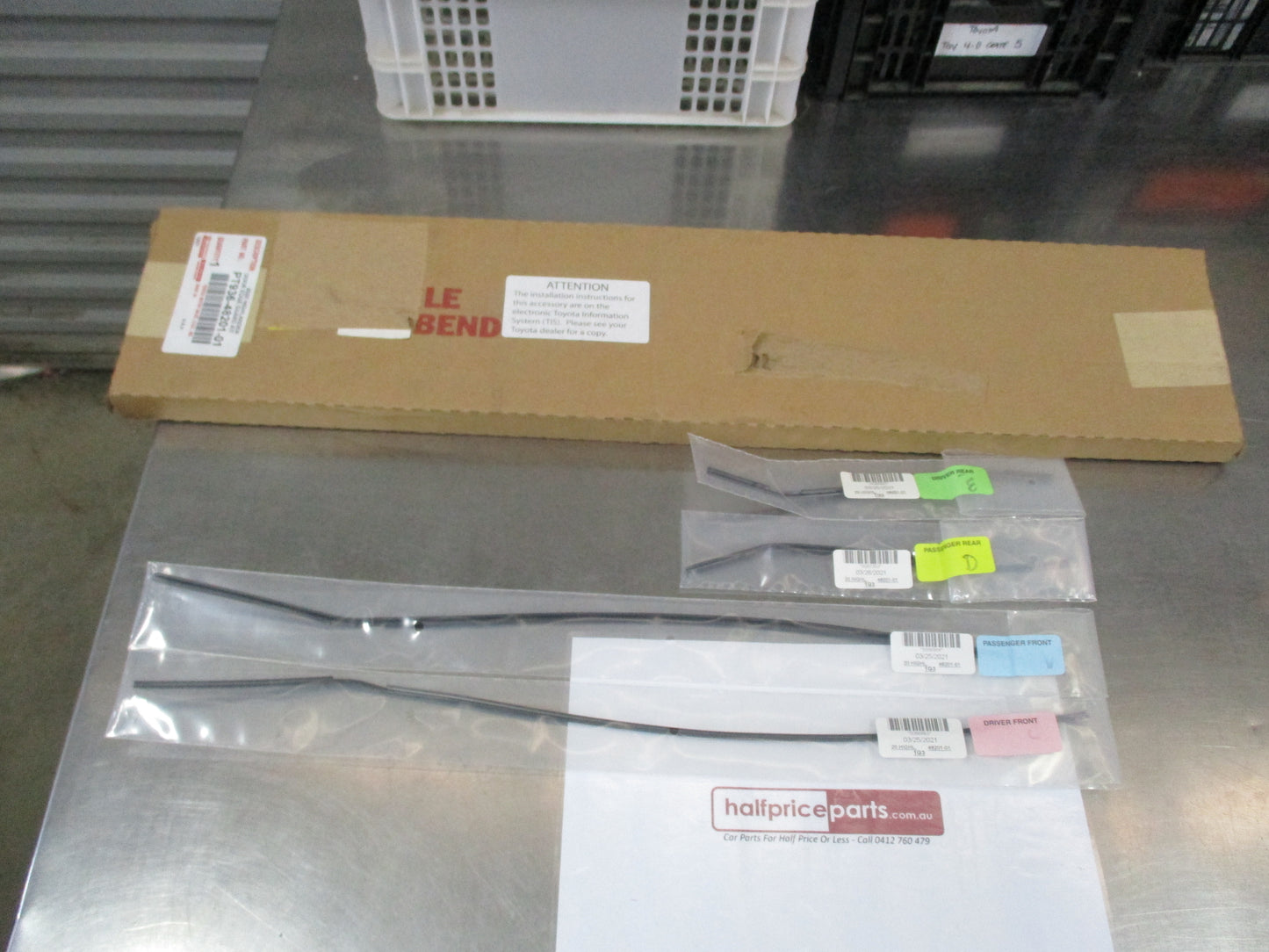 Toyota Kluger Genuine Door Edge Guard Kit (1G3) New Part