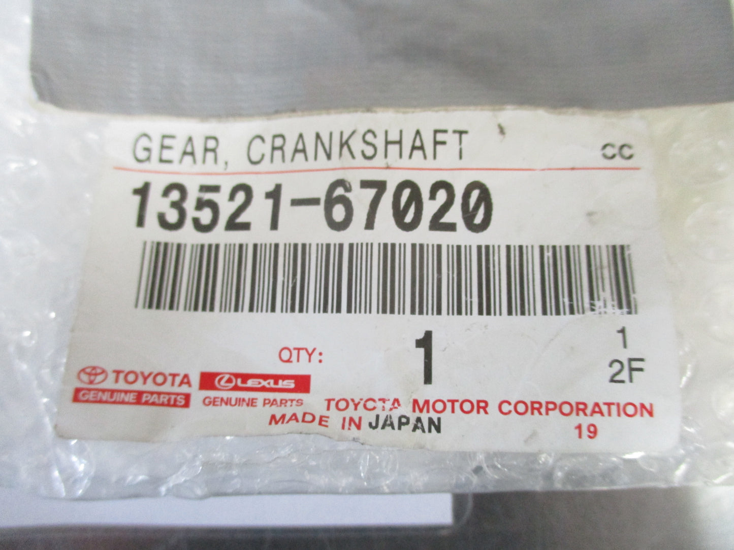 Toyota Land Cruiser Prado Genuine Crankshaft Timing Sprocket / Gear New Part