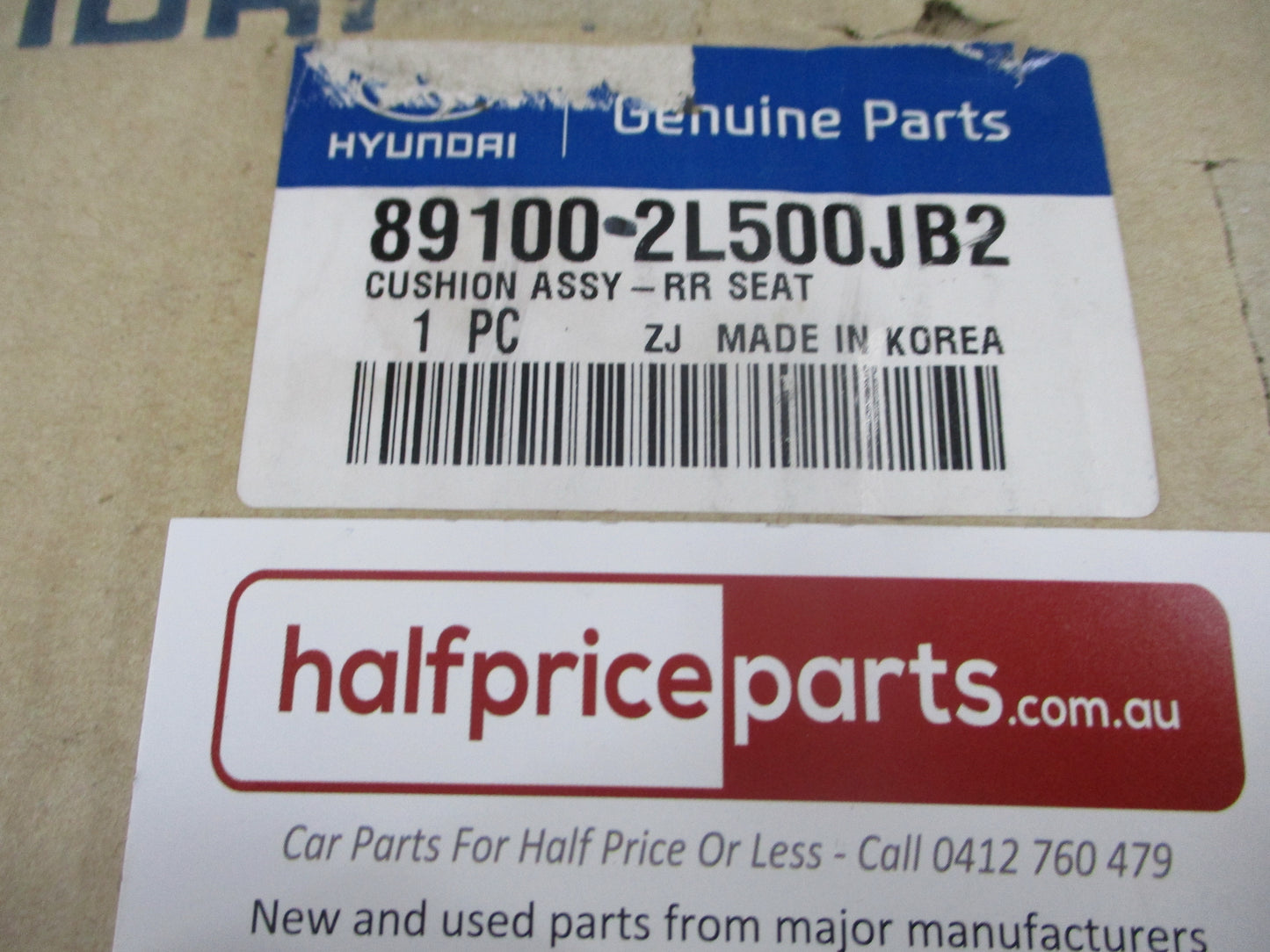 Hyundai I30 S/Wagon Genuine Passenger Rear Seat Base With Trim Complete New Part
