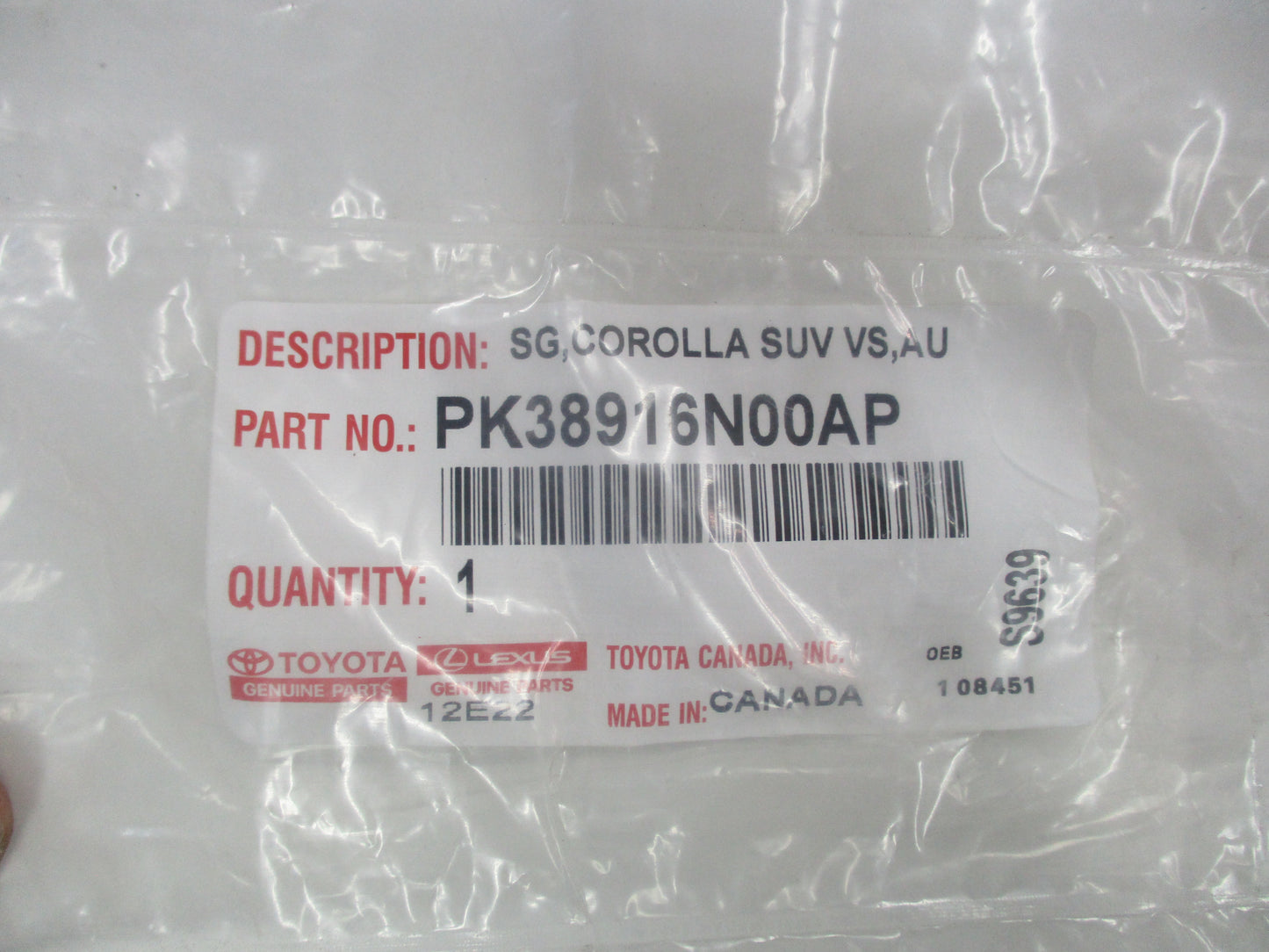 Toyota Corolla Cross Genuine Front / Rear Mud Flap Set New Part