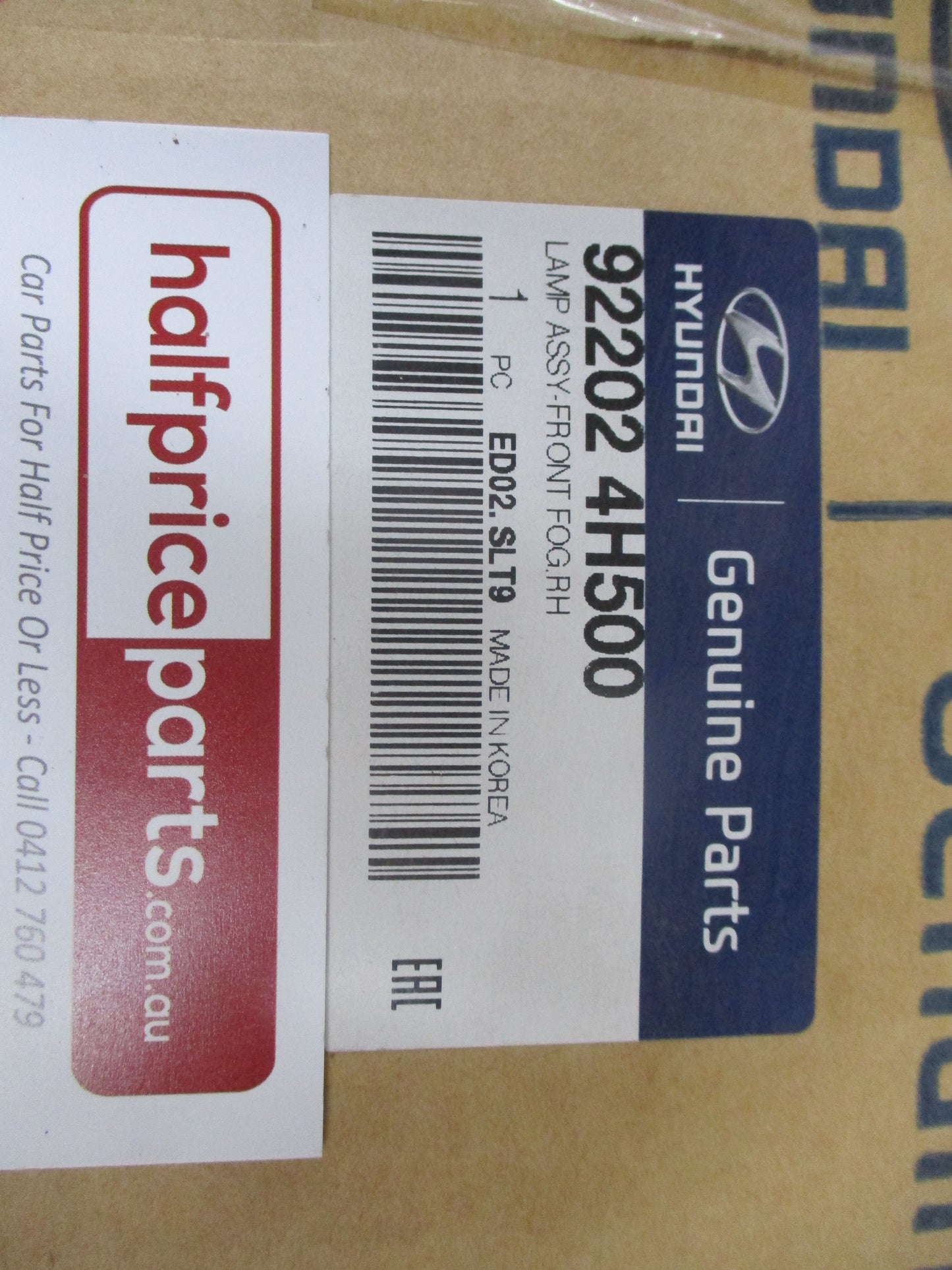 Hyundai Iload Genuine Right Hand Front Fog Light Assembly New Part