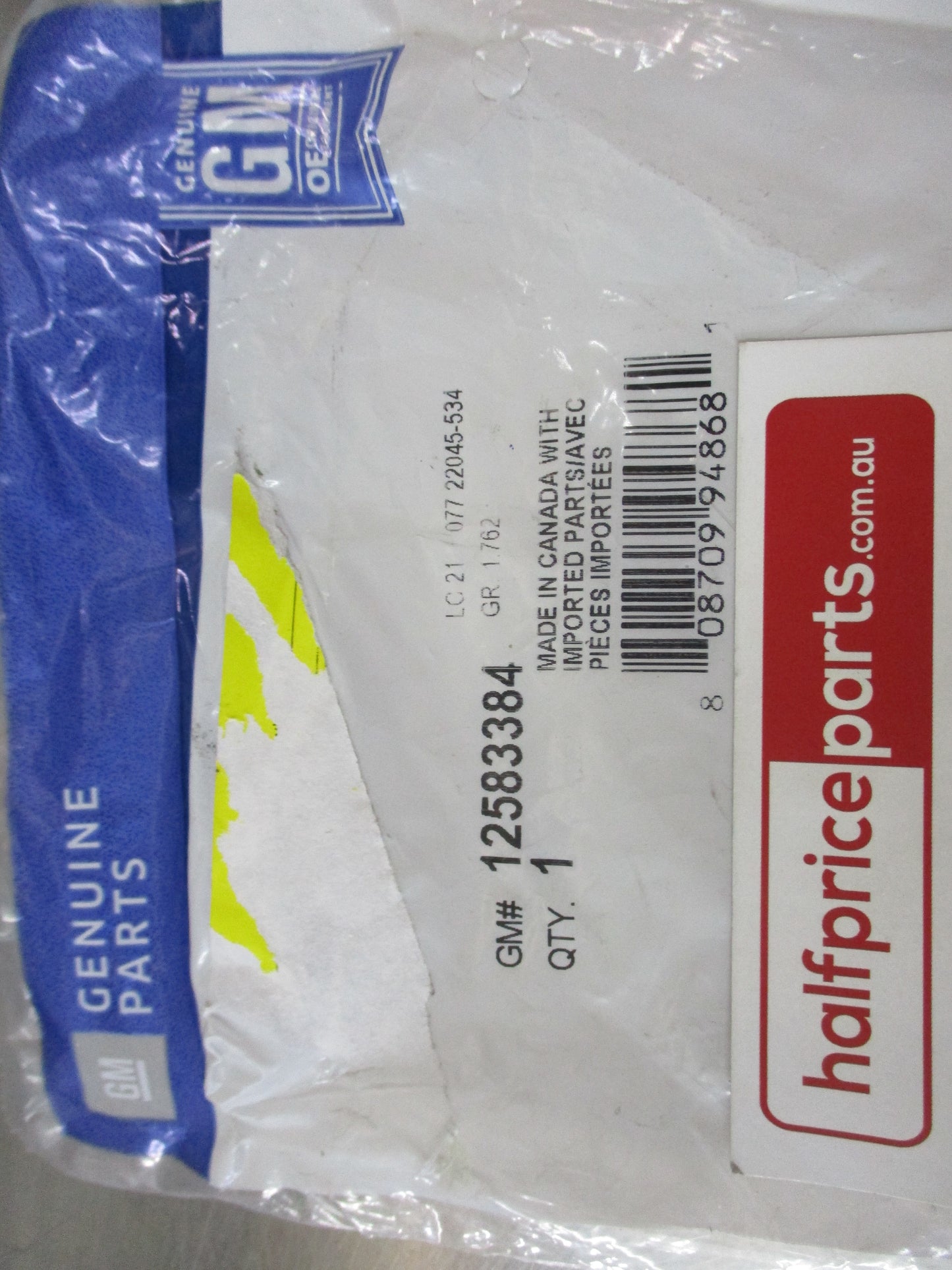 Holden Equinox Genuine Passenger Side PCV Valve New Part