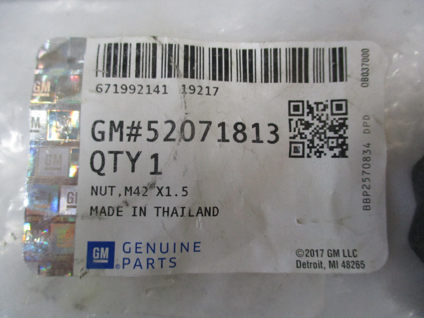 Holden Colorado Genuine Rear Axel Nut New Part