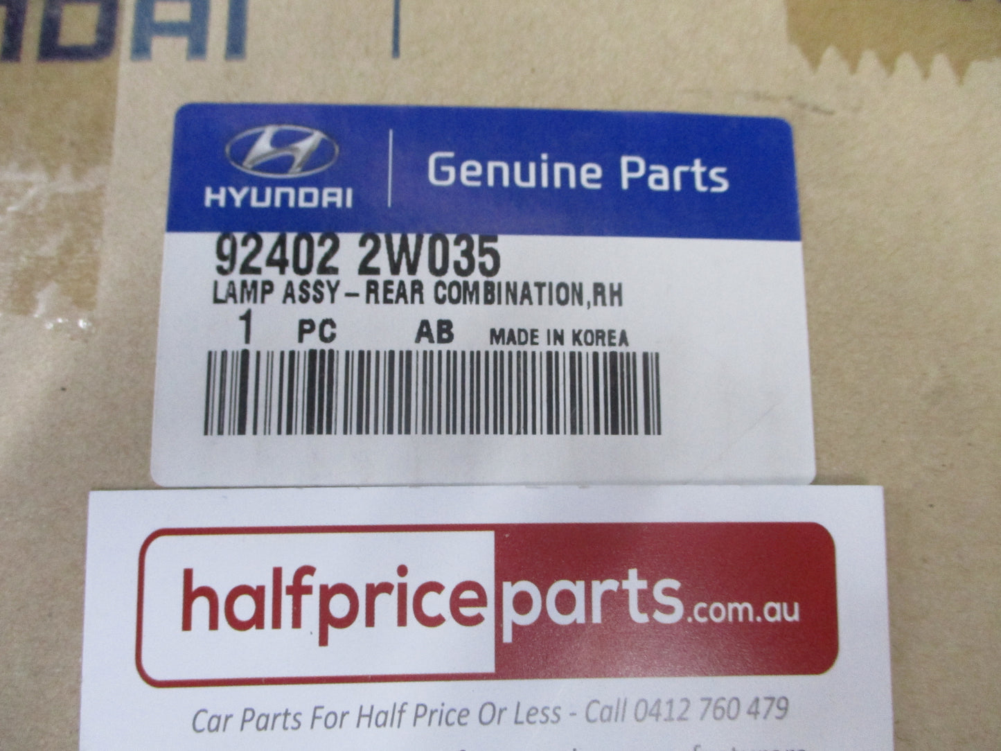 Hyundai Santa Fe DM Genuine Right Hand Rear Tail Light Assy New Part