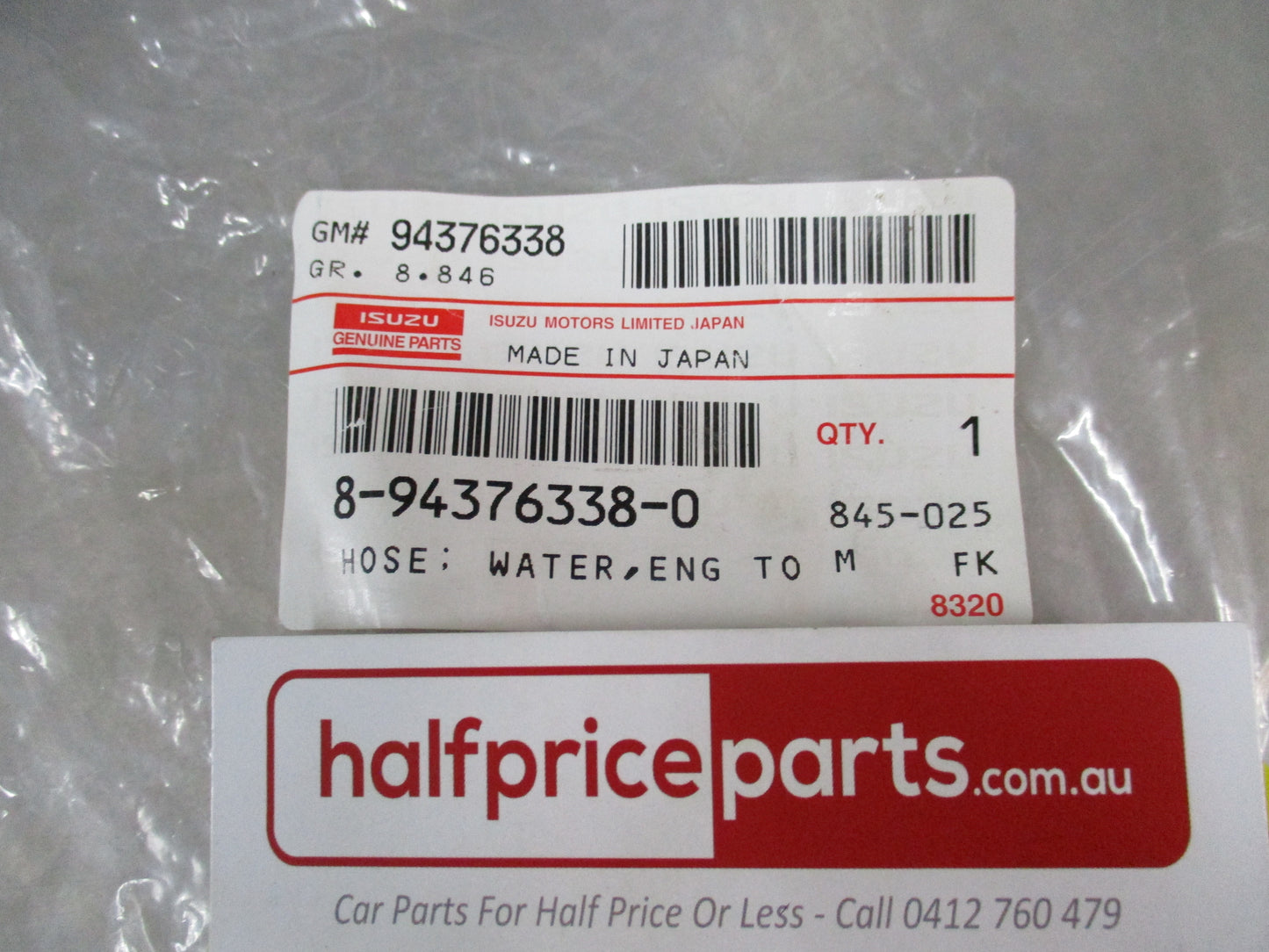 Holden Jackaroo Genuine Water Hose Heater Inlet Pipe New Part