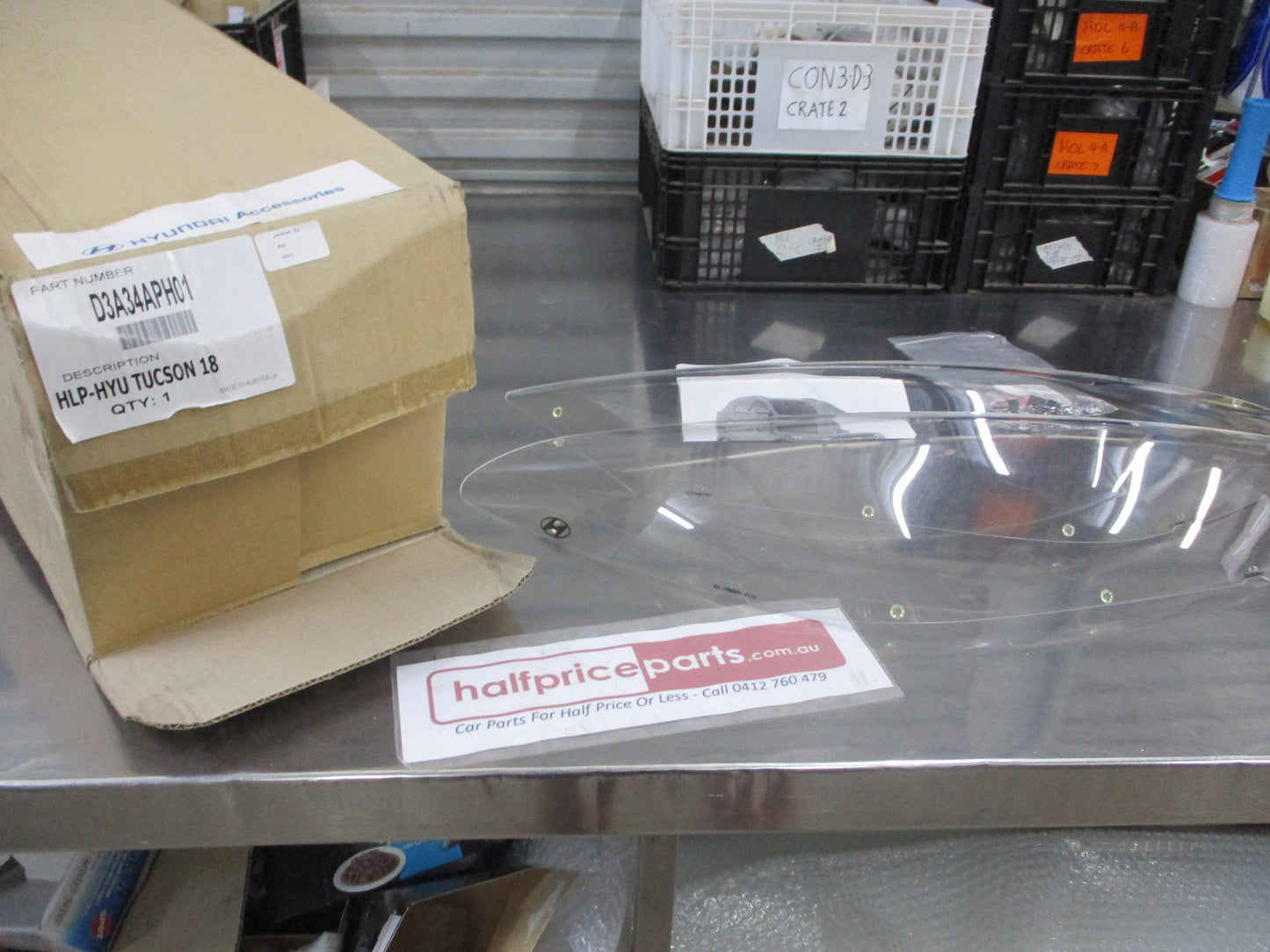 Hyundai Tucson Genuine Front Head Light Protector Kit With Fitting Kit New Part