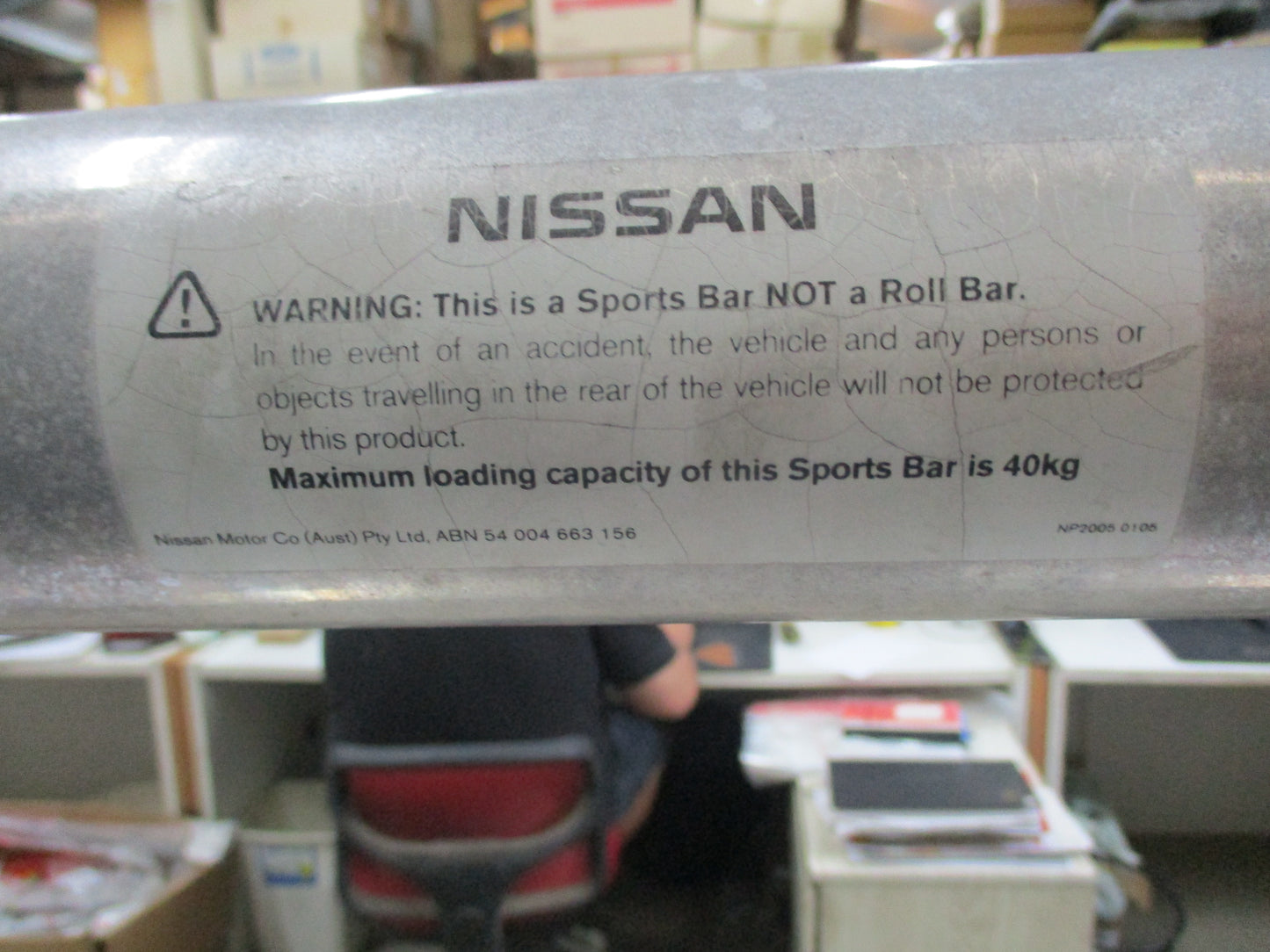 Nissan Navara D40 Genuine Alloy Sports Bar New Part
