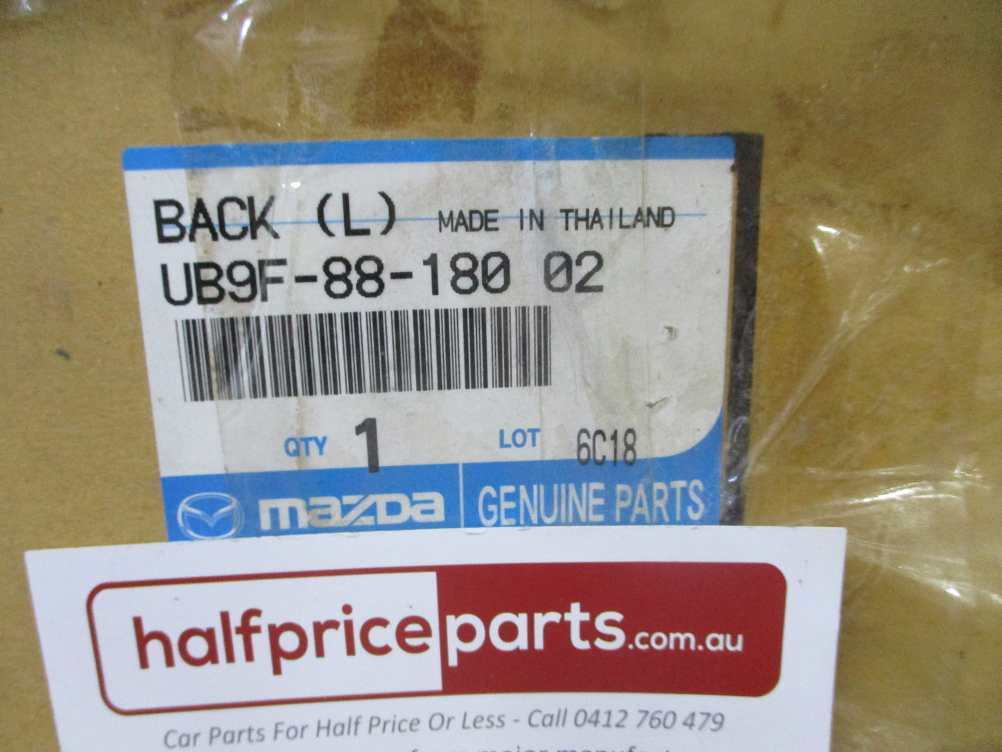 Mazda BT-50 Genuine Electric Seat Back Passenger Front Cloth Trim New Part