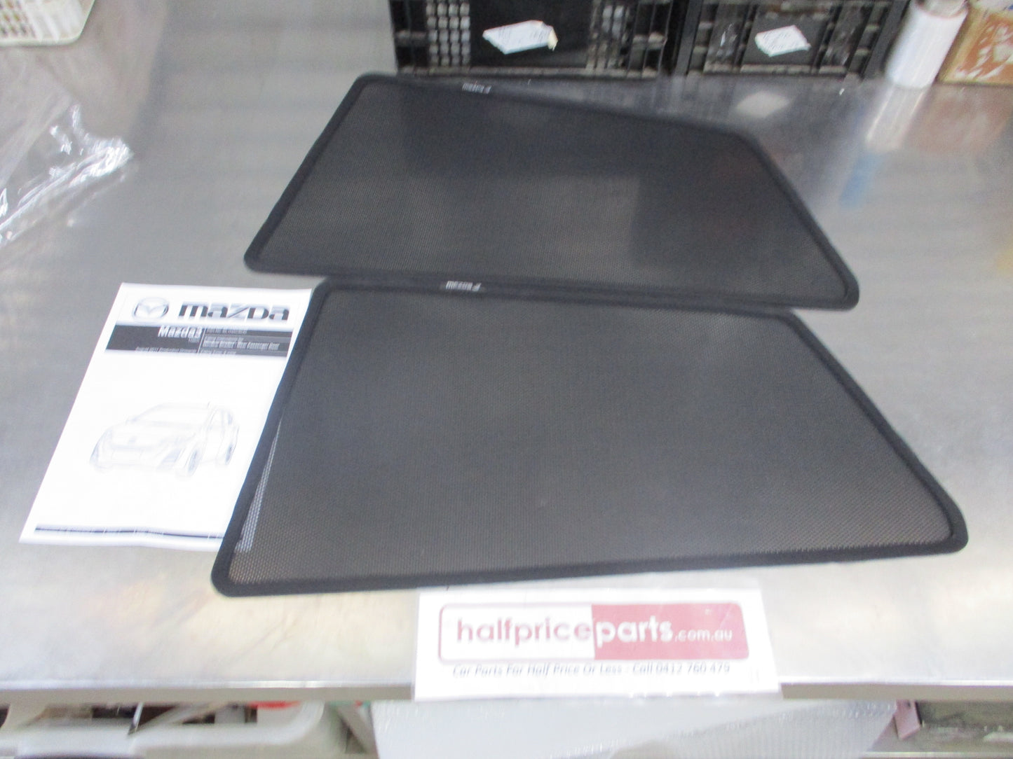 Mazda 3 BL Hatch Face Lift Genuine Rear Door Sun Shade Kit New Part