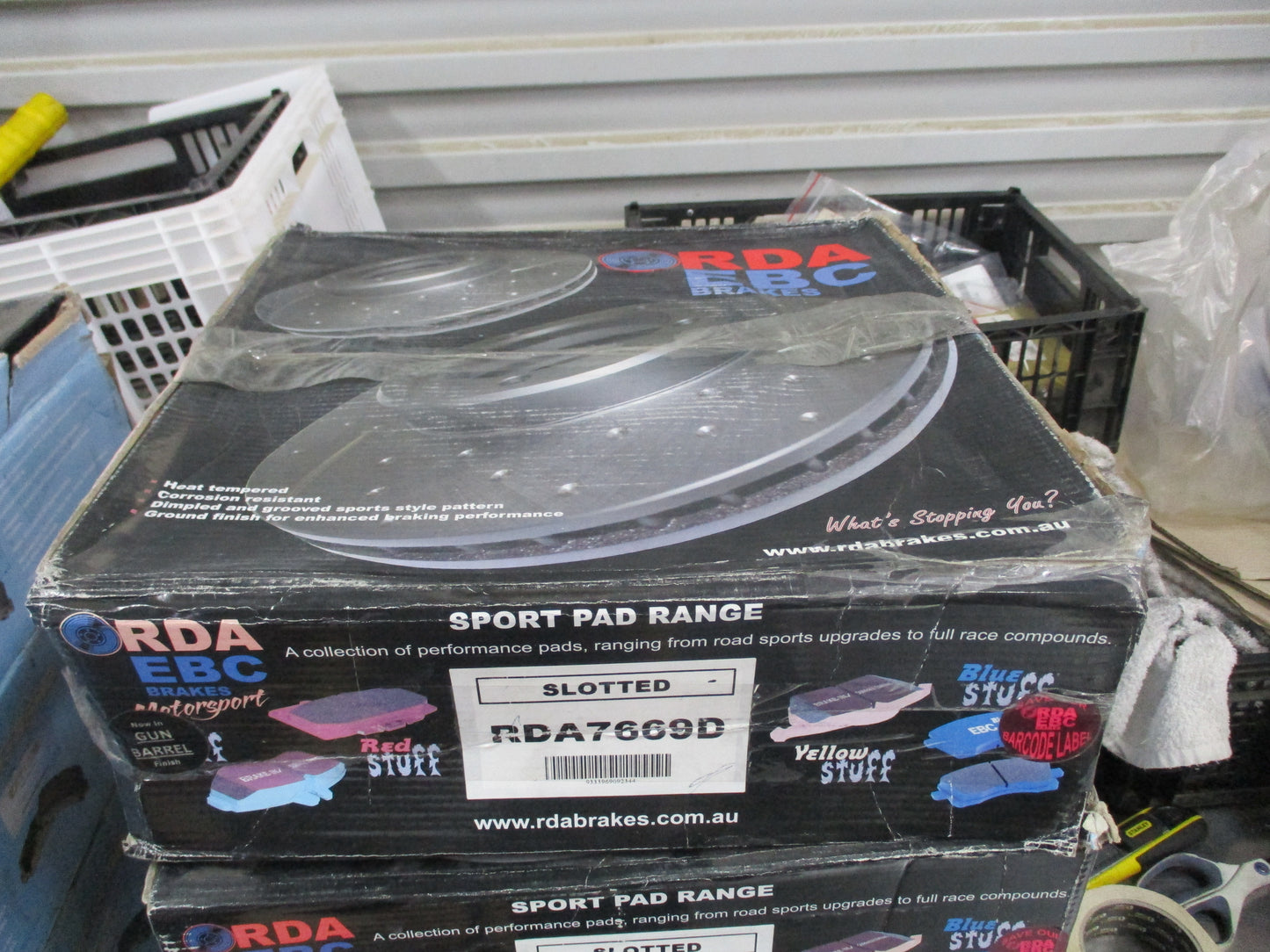 RDA Mazda Tribute / Ford Escape Rear Slotted & Dimpled Brake Rotors New Part