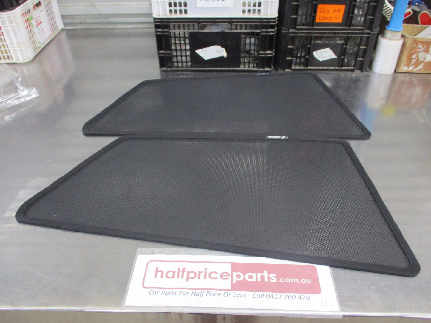 Mazda 3 BL Hatch Face Lift Genuine Rear Door Sun Shade Kit New Part
