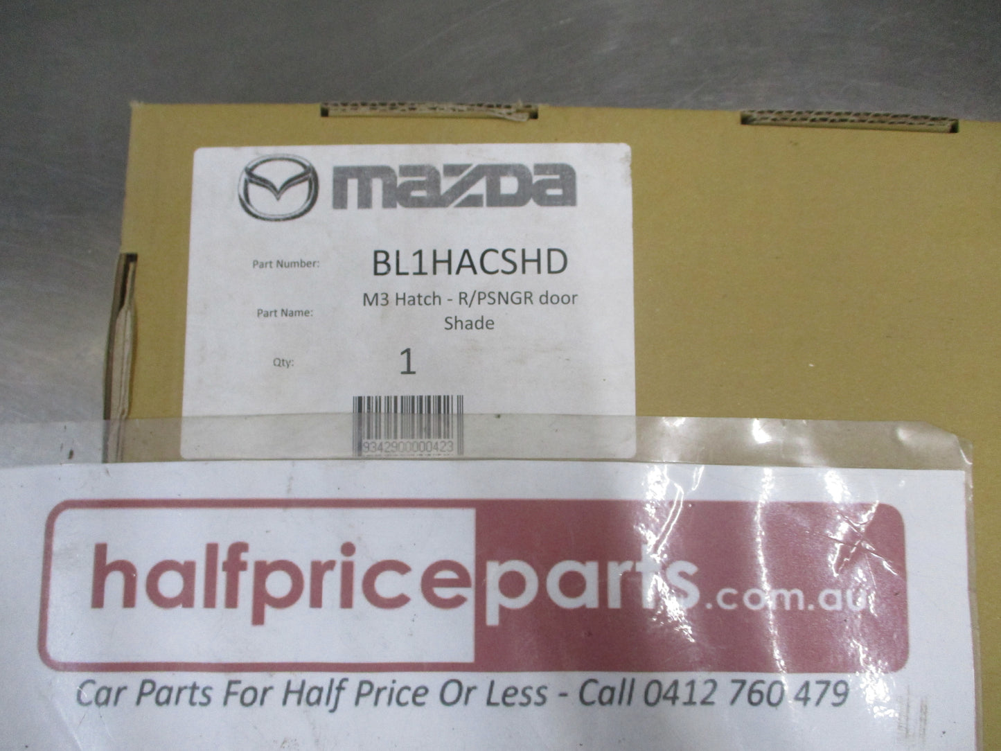 Mazda 3 BL Hatch Face Lift Genuine Rear Door Sun Shade Kit New Part