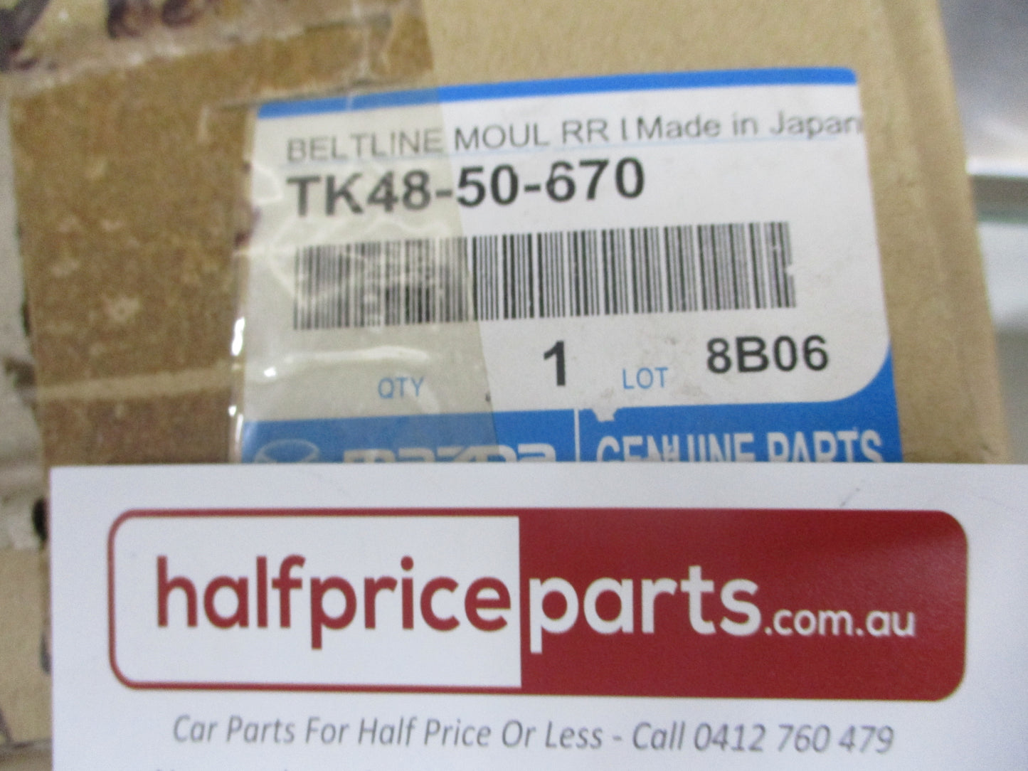 Mazda CX-9 Genuine Left Hand Rear Door Belt Moulding New Part