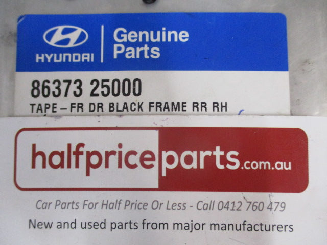 Hyundai Genuine Rear Drivers Side Rear Frame Black Out Tape New Part