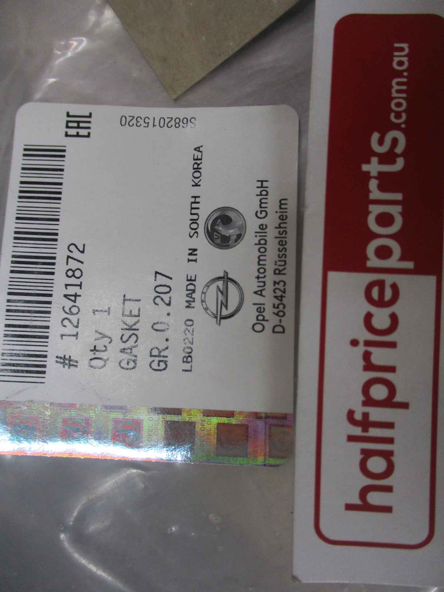 Holden Equinox/Malibu/Trax/Cruze Genuine Water Pump Gasket New Part