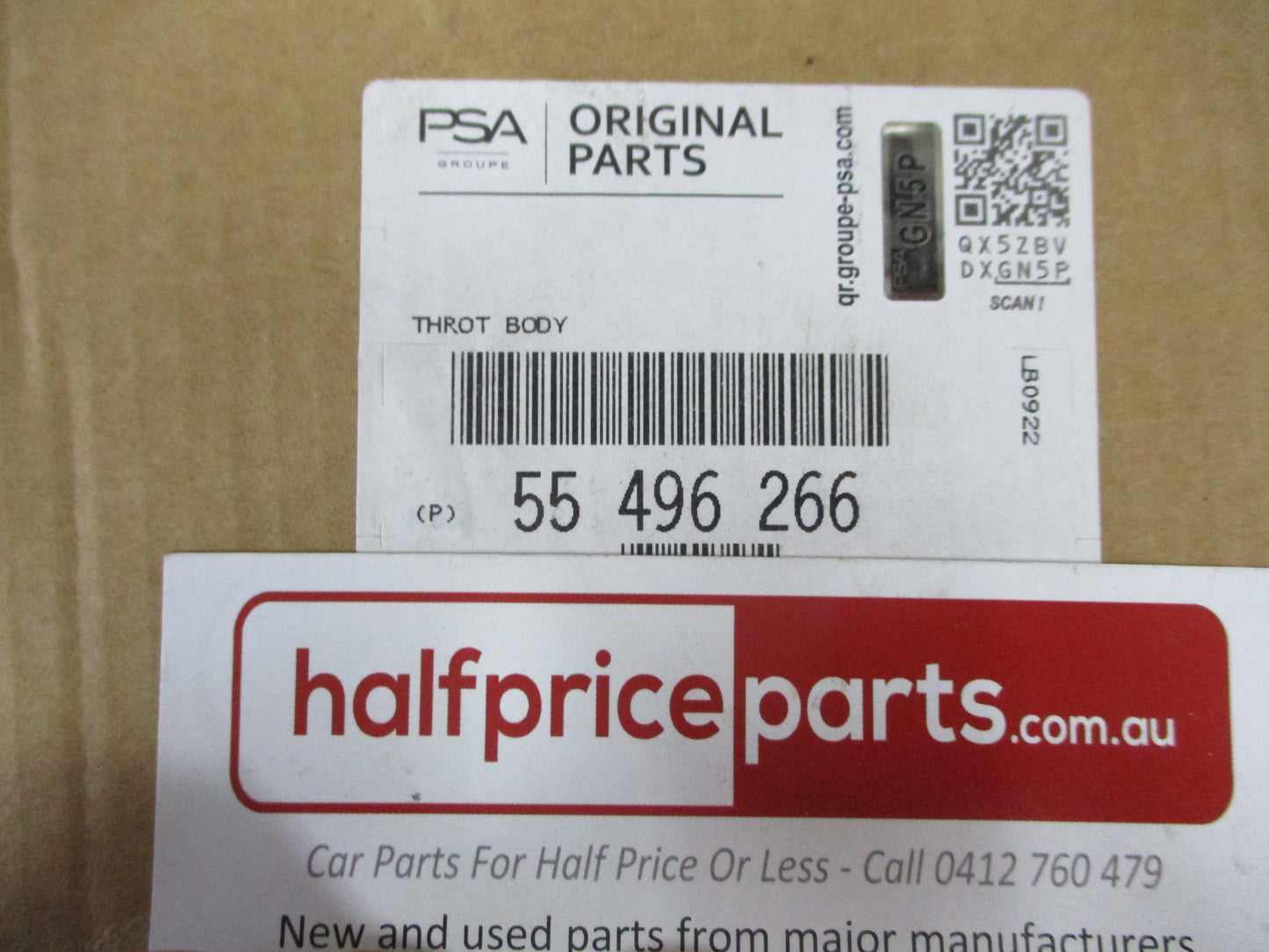 Holden Astra-V Genuine Throttle Body Valve New Part