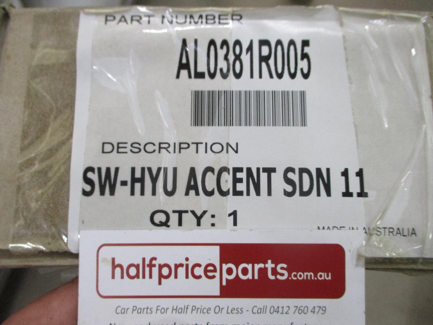 Hyundai Accent RB Sedan Genuine Slim Line Tinted Weather Shields New Part