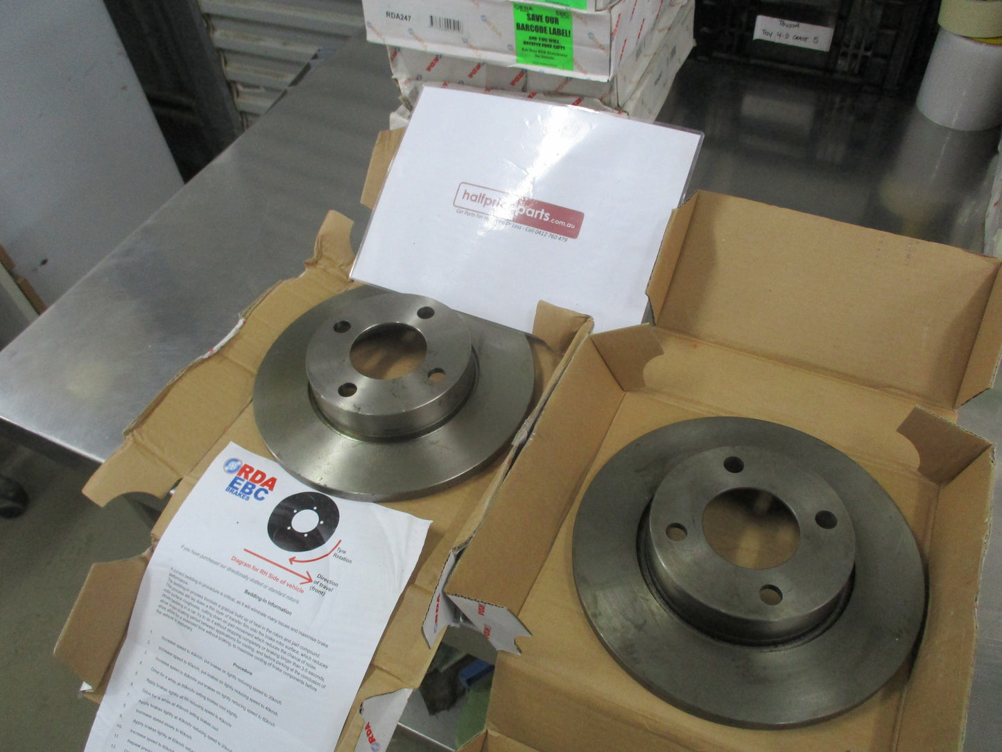 RDA Standard Front Brake Rotors Pair To Suit Audi 1005E New Part