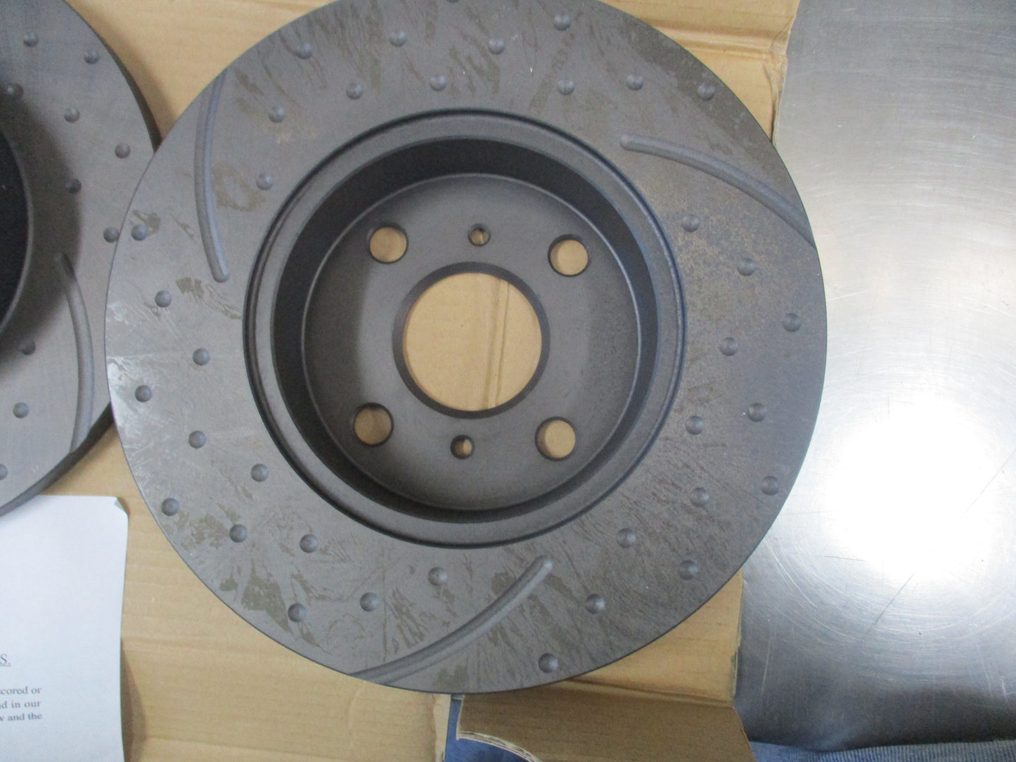 RDA Slotted & Dimpled Front Rotor Pair To Suit Toyota Corolla New Part