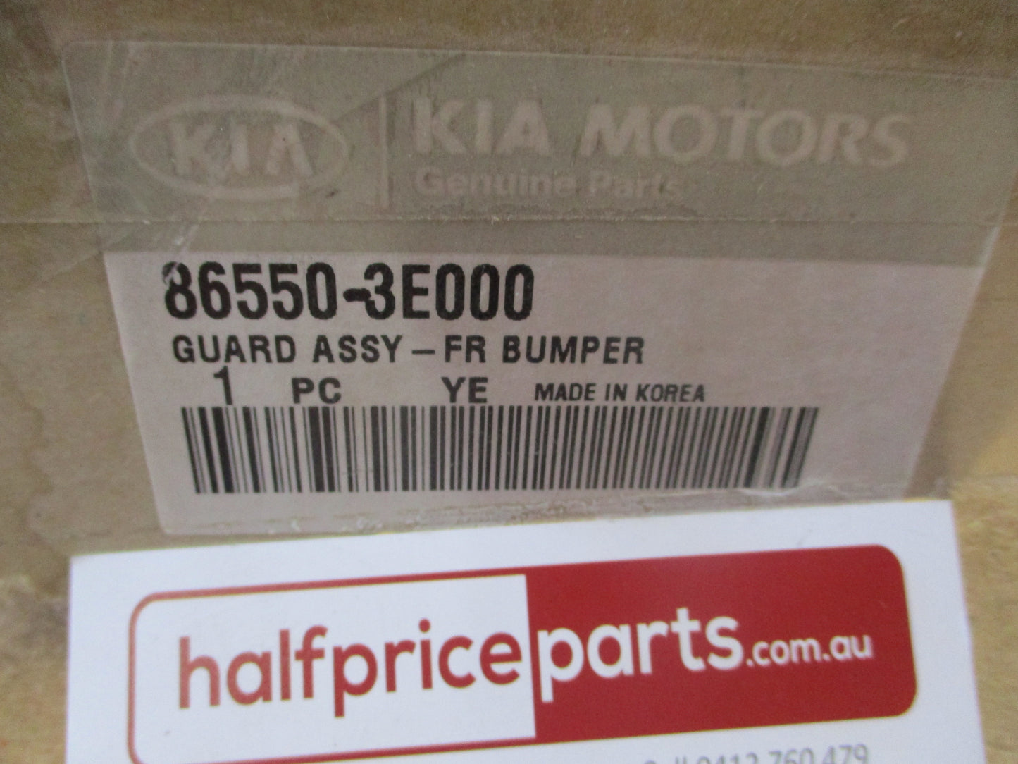 Kia Sorento Genuine Front Center Bumper Guard Assembly (Unpainted Factory Primer) New Part