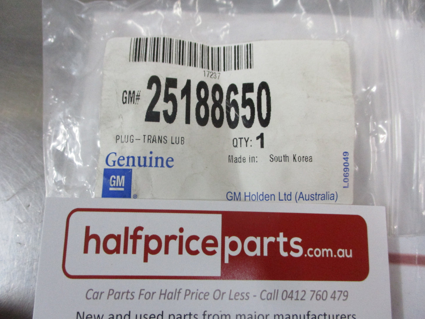 Holden Barina/Deawoo Larnos/Espero/Lecetti Genuine Manual Transmission Fluid Plug New Part