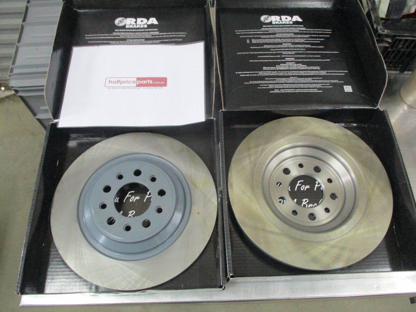 RDA Standard Rear Disc Rotor Pair To Suit Jeep Cherokee New Part