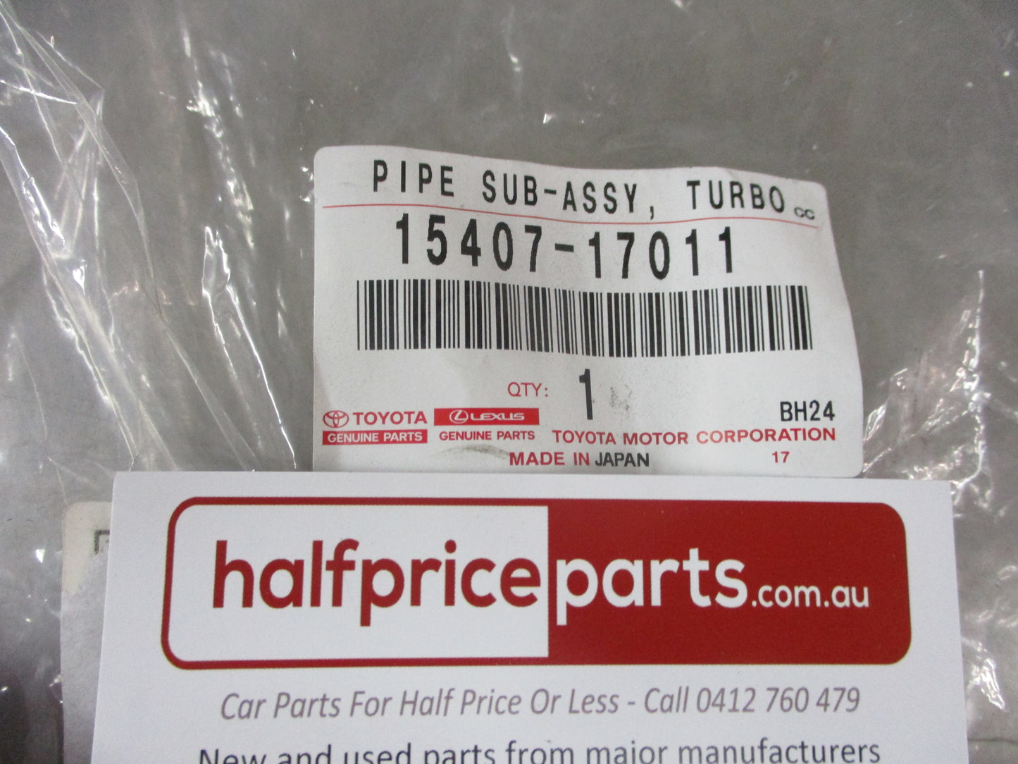 Toyota Landcruiser 80 Series HDJ80 1HDT Genuine Turbo Oil Inlet-Outlet Pipe New Part