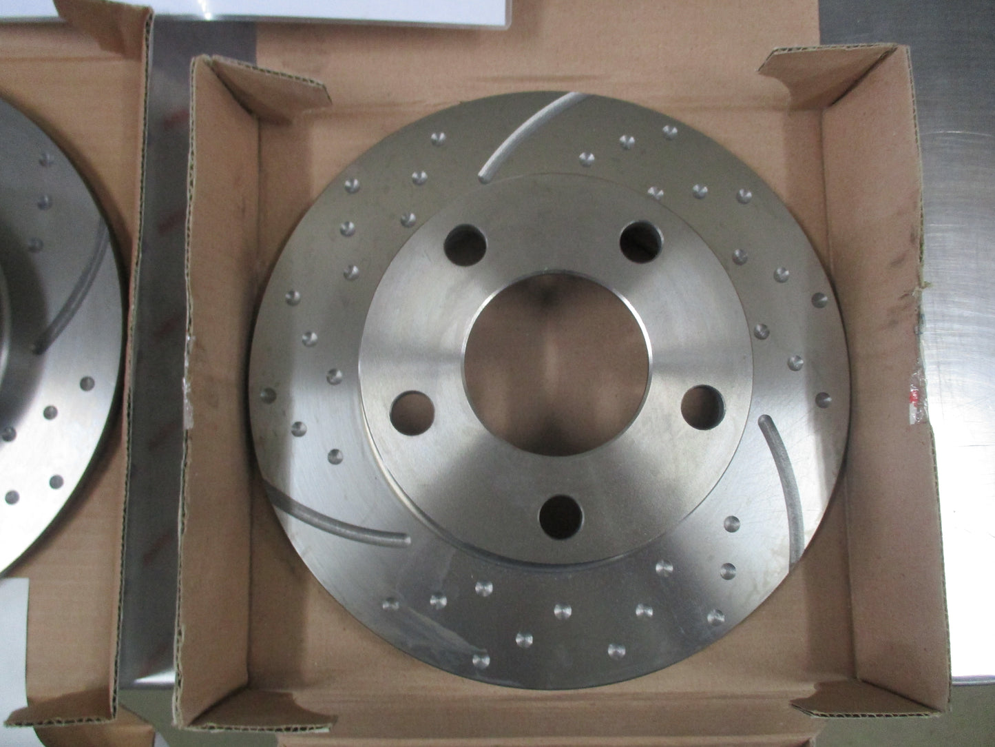 RDA Slotted & Dimpled Rear Brake Rotor Pair To Suit Audi A6 / RS6 / S6 New Part