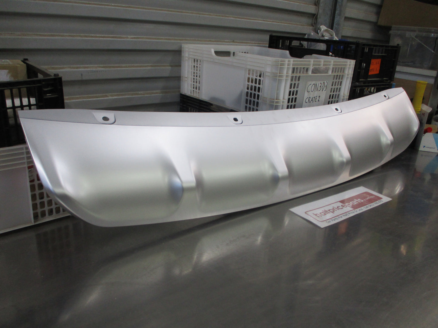 Kia Carnival Genuine Rear Bumper Lower Trim Panel (Skid Plate Factory Silver) New Part