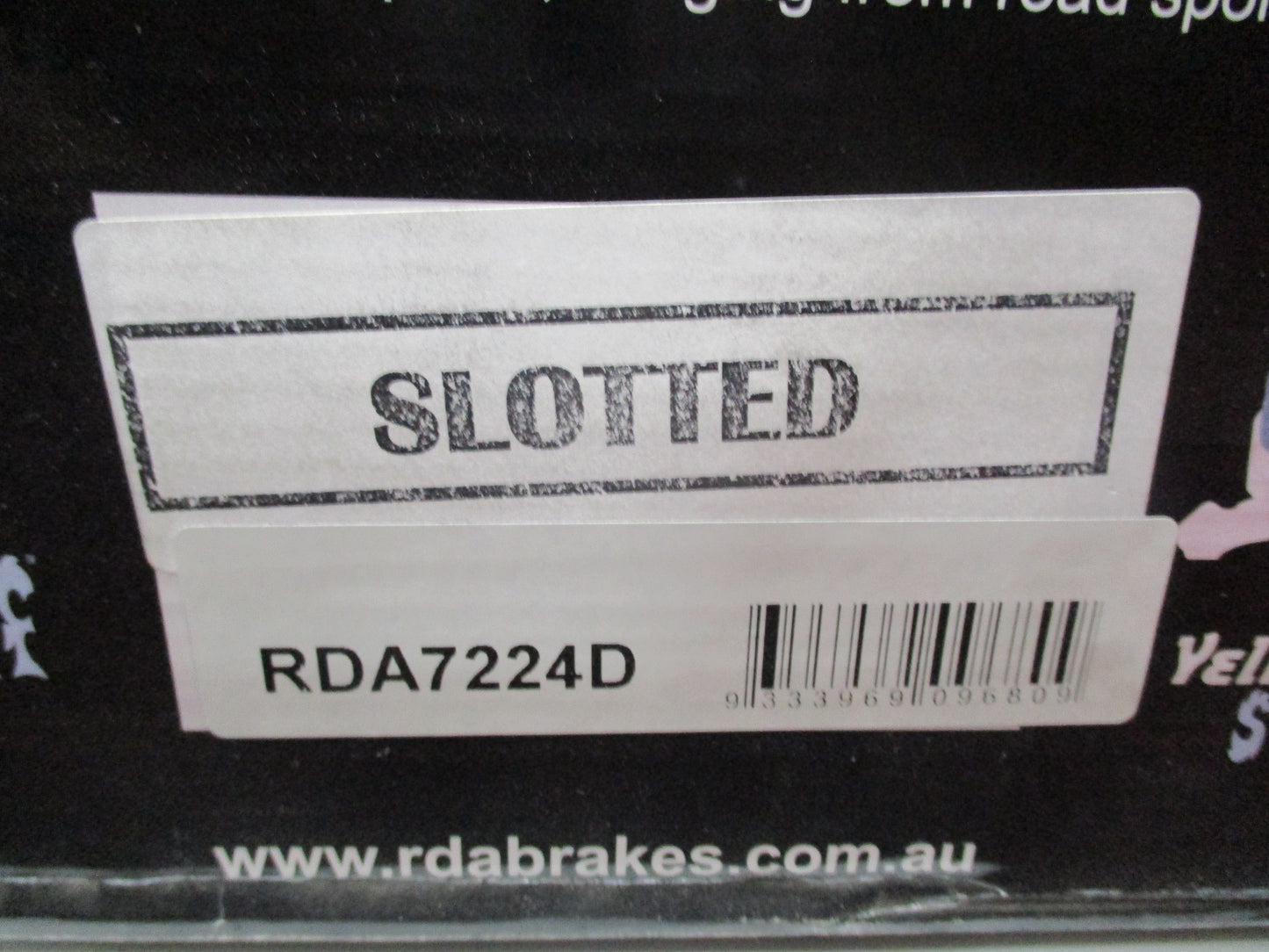 RDA Slotted & Dimpled Rear Brake Rotor Pair To Suit Audi A6 / RS6 / S6 New Part