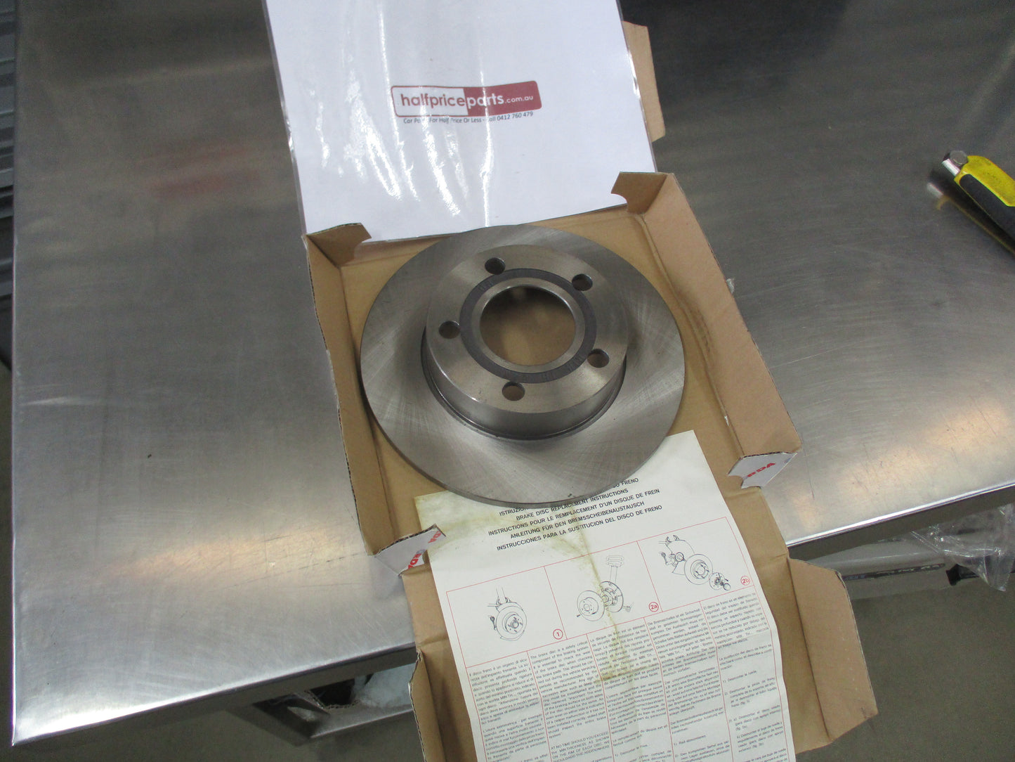 RDA Standard Rear (Single) Disc Rotor To Suit Audi A8 Quattro 2.5 TD New Part