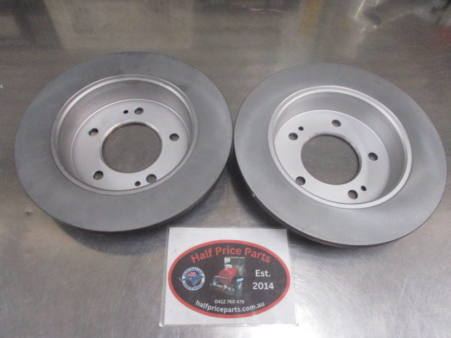 Hyundai Elantra-Venue-Kona-Veloster/Kia Cerato-Seltos-Soul Genuine Rear Disc Rotor Pair New Part