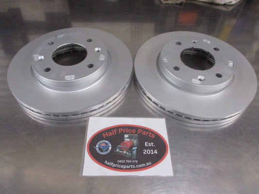 Hyundai Sonata/Kia Optima Genuine Front Disc Rotor Vented Pair New Part