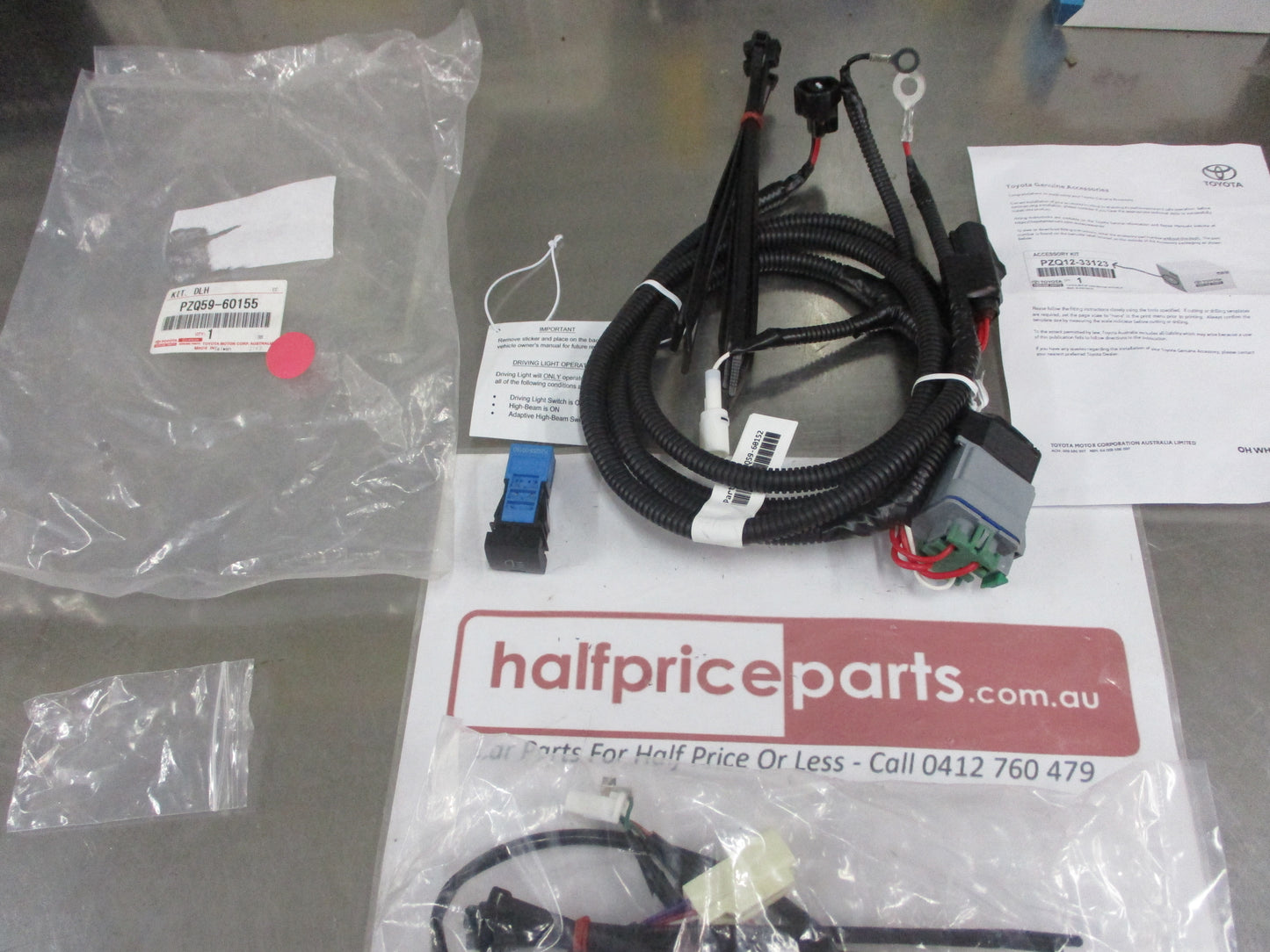 Toyota Landcruiser 300 GR-S/Sahara ZX Genuine Driving light Wiring Harness New Part