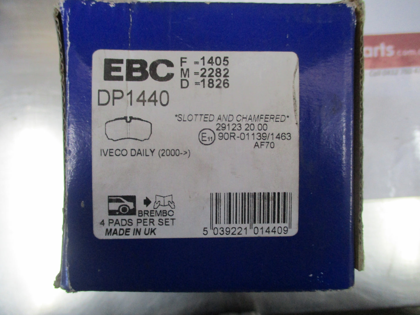 EBC Rear Brake Pad Set To Suit Ford Transit / Iveco Daily New Part