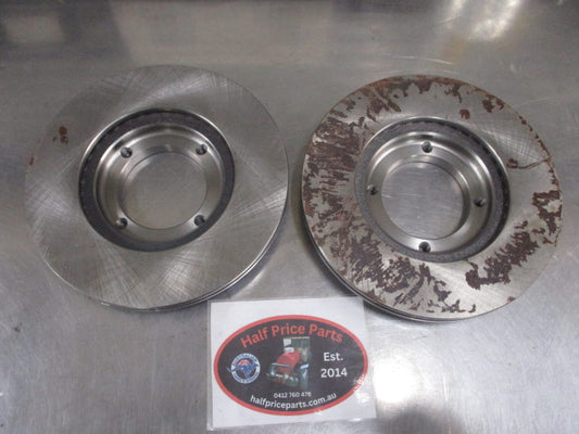 Agent Front Disc Rotors Pair Suits Hyundai Excel/S-Coupe/Accent New Part