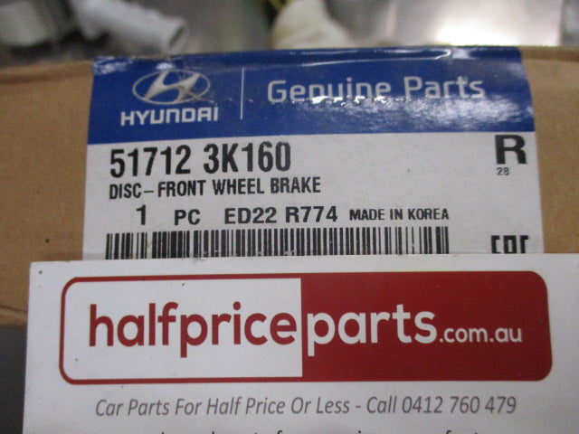 Hyundai I30/I40/IX35/Sonata/I45 Genuine Front Brake Rotor (Pair) New Part