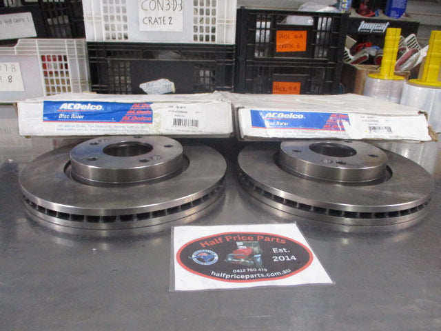 AcDelco Front Disc Brake Rotors (Pair) Suits Kia Cerato TD New Part