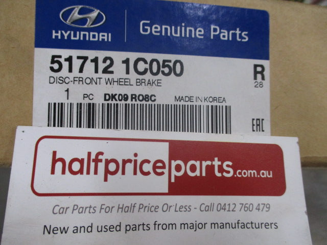 Hyundai Getz TB Genuine Front Disc Brake Rotor (Single) New Part
