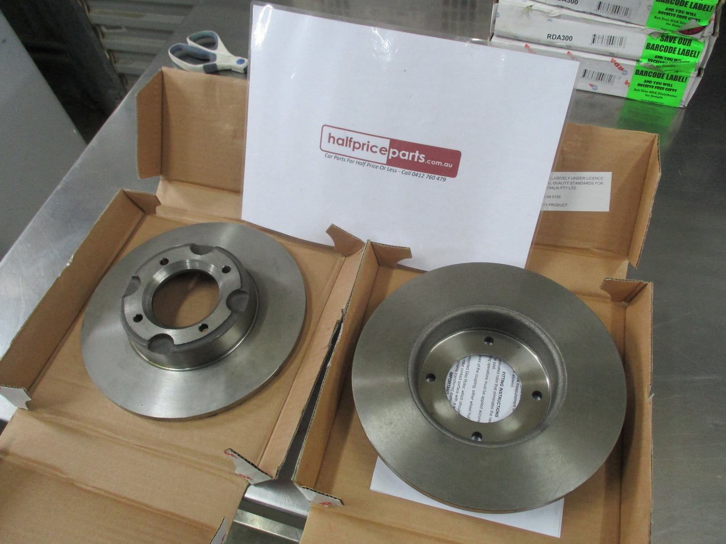 RDA Standard Front Disc Rotor Pair To Suit N10 Nissan Pulsar New Part