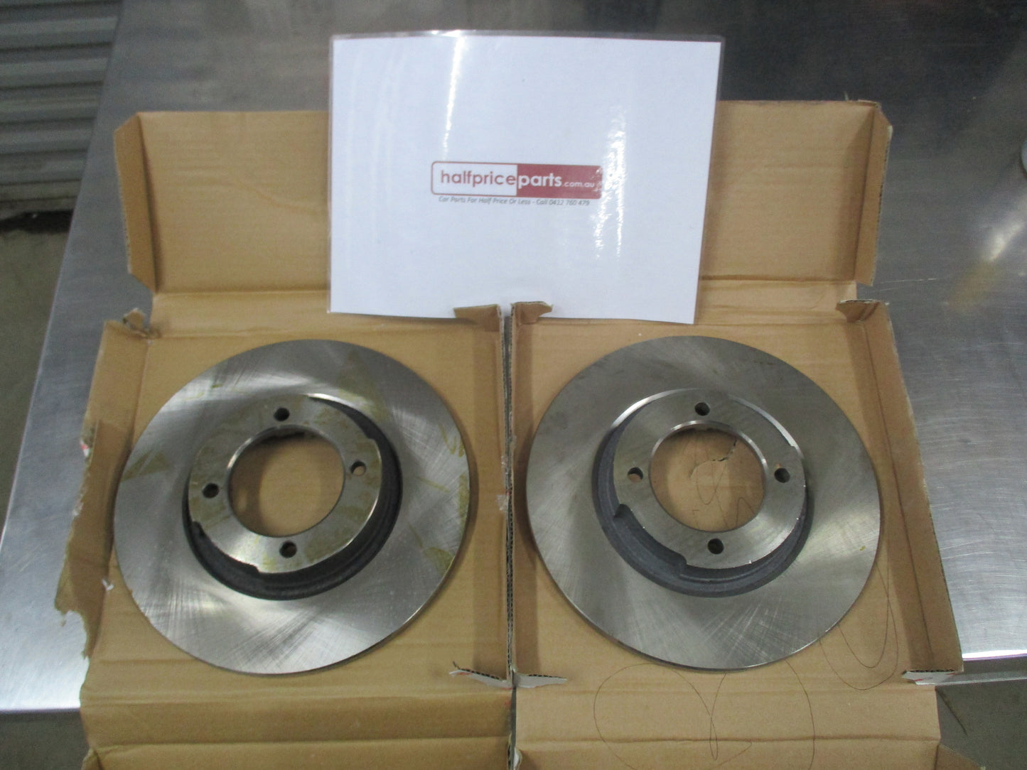 RDA Front Standard Disc Rotor Pair To Suit Mazda E1400 / E2200 New Part