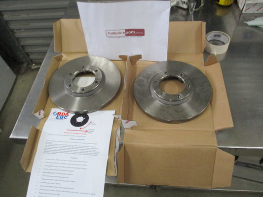 RDA Standard Front Disc Rotors (Pair) To Suit Holden Rodeo KB KBD New Part