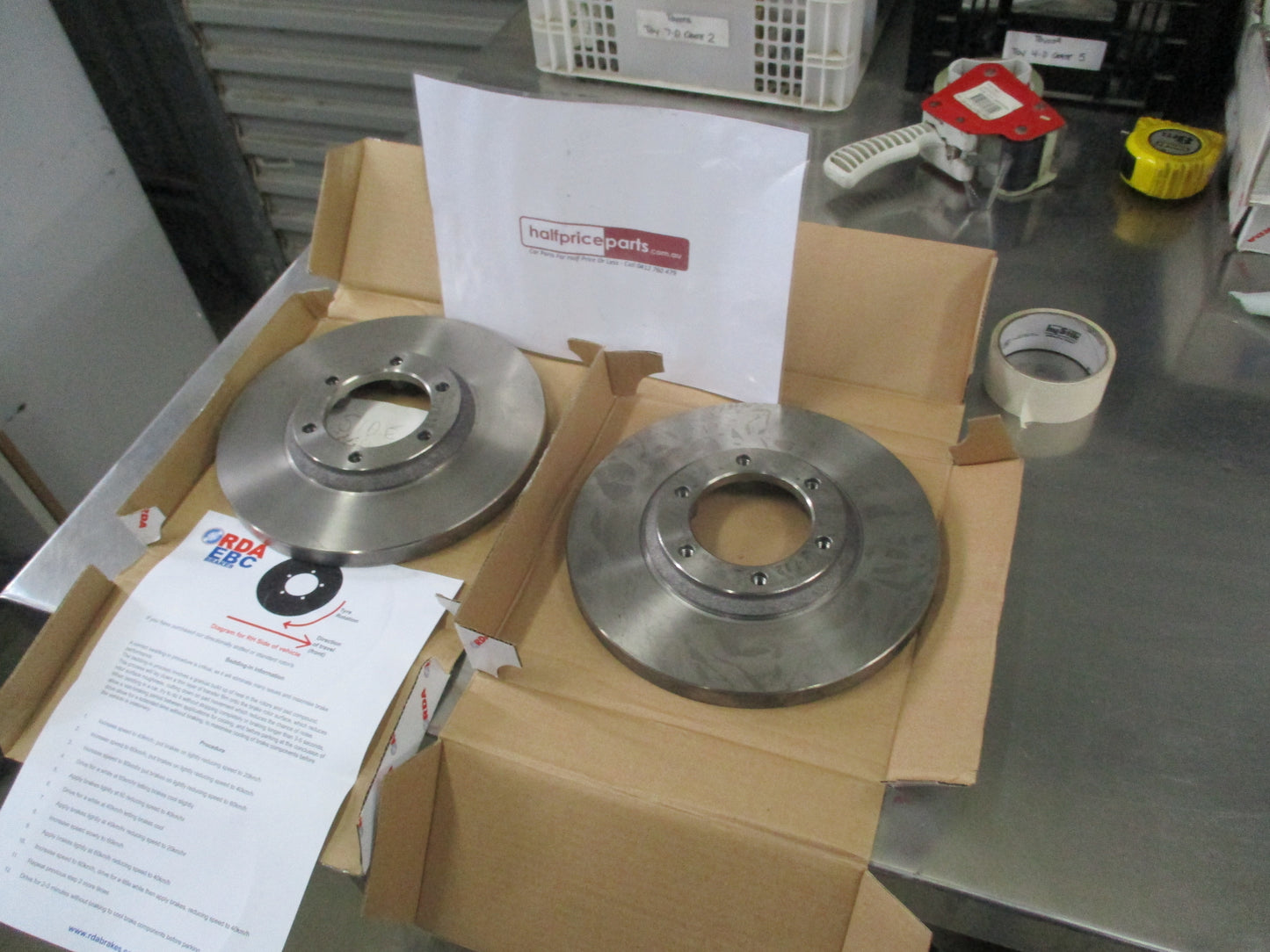 RDA Standard Front Disc Rotors (Pair) To Suit Holden Rodeo KB KBD New Part