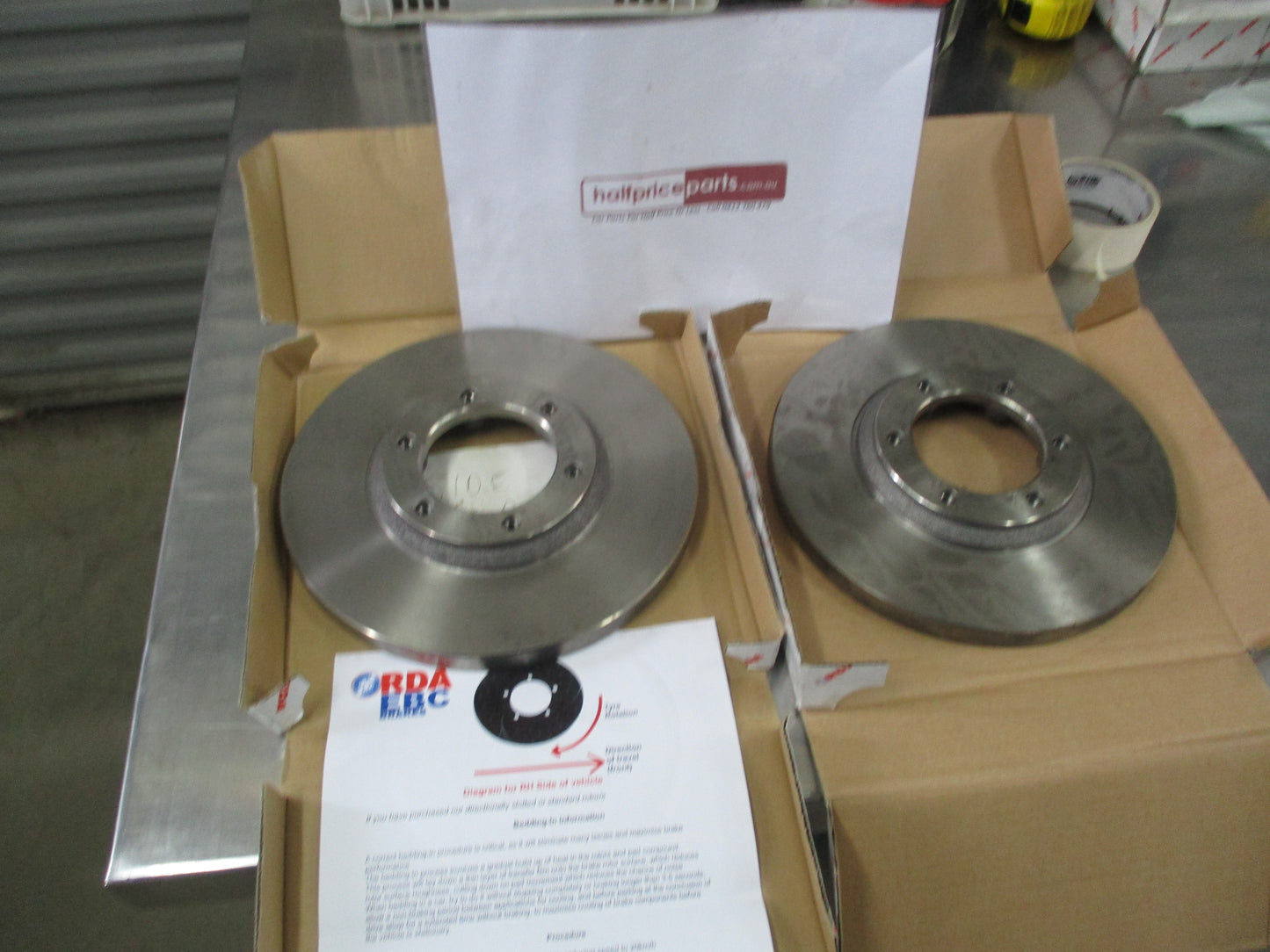 RDA Standard Front Disc Rotors (Pair) To Suit Holden Rodeo KB KBD New Part