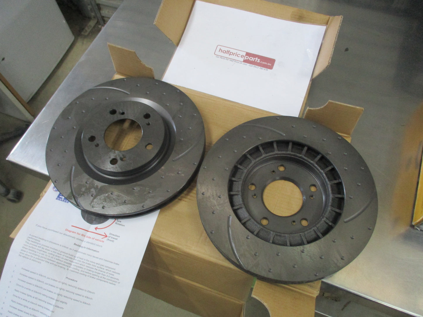 RDA Front Slotted & Dimpled Disc Rotor To Suit Honda S2000 AP1 New Part